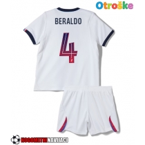 Otroške Nogometnih dresov Paris Saint-Germain Lucas Beraldo #4 Gostujoči 2026-27 Kratki rokavi (+ hlače)